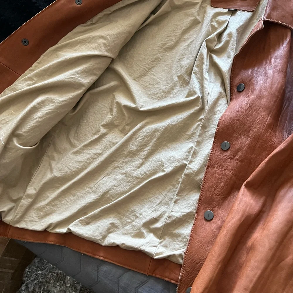 John Varvatos vintage calf skin jacket size 50. Fits medium to a sm. Large - Picture 4 of 4